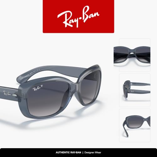 Image of Ray-Ban RB4101 Jackie Ohh Square Sunglasses for Men for Women | In Havana, Transparent Violet & Transparent Blue. Polarized options available. Lightweight durable frame.