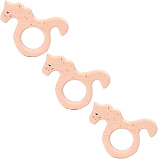 Totority 3 Pçs Vara De Dentição Brinquedo De Madeira Brinquedos Para Bebês Mordedor De Madeira Faia Haste Molar Brinquedo Mordedor Seguro Para Bebê Canguru Mordedor Infantil Molar Faia