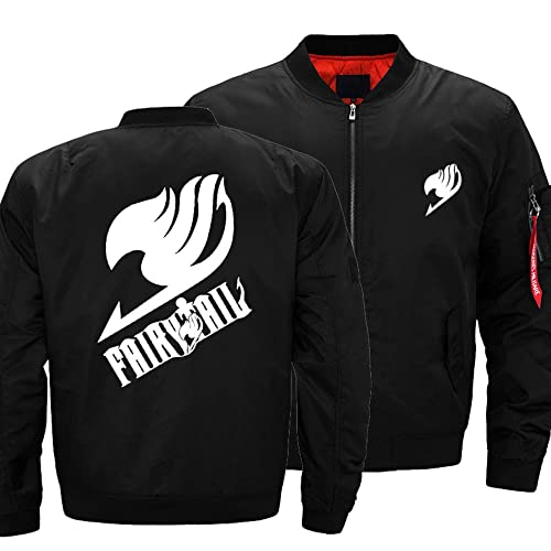 Jaquetas de vôo para homens para ATTACK ON TITAN Print Warm Bomber Jackets Camisa de Suor Preta à pr