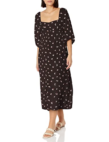 Billabong Women's Swept Away Woven Dress, Off Black, X-Small #TOP20
