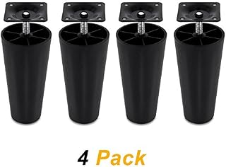 Sofa Legs, GLTECK Tapered Plastic Sofa Couch and Chair Legs M8 Thread