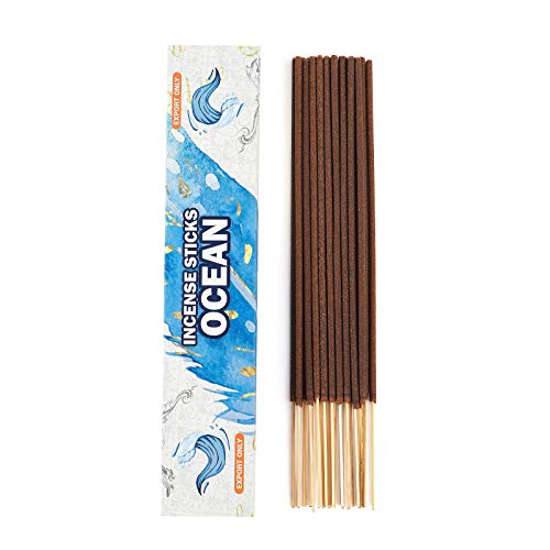 Premium Incense Sticks Variety Pack Sandalwood - Jasmine-Lemon-Ocean-Blossom-Lavender For Meditation, Purification, Yoga, Relaxation, Magic, Prayer & Rituals - 120 X Sticks #TOP5