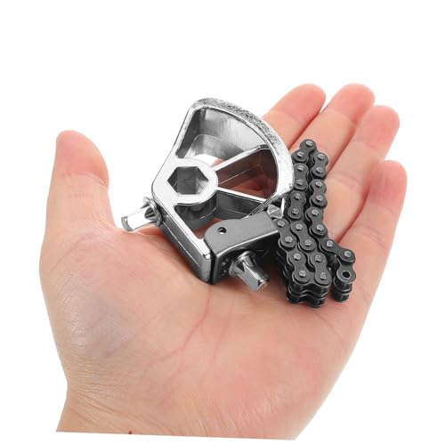 Pedal único para bombo con doble cadena para batería miniatura 7
