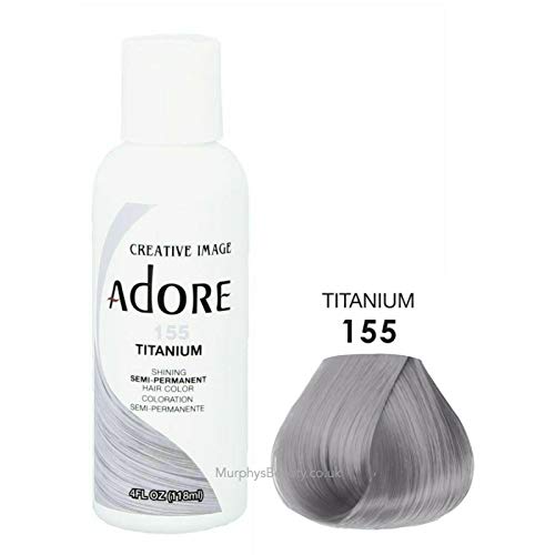 Adore Semi-Permanent Haircolor #155 Titanium 4 Ounce (118ml)