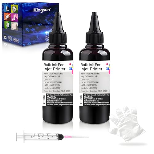 KSUMEI Ink Refill Kit for HP 21 22 60 61 62 63 64 65 67 67XL 94 95 96...