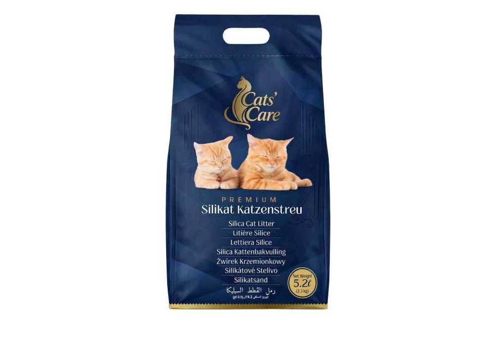 6 x 5,2 L Cats' Care® Lettiera Silice Premium per Gatti – Ultra Assorbente & Anti-Odore – 31,2 L