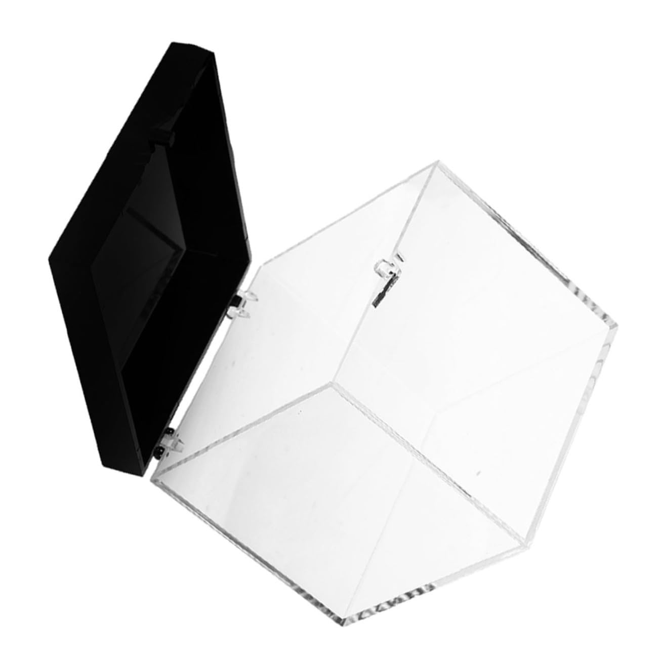 Happyyami Rock Collection Box Sturdy Specimen Cabinet for Mineral Ore Display Plastic Storage Scratch-proof Compact Design