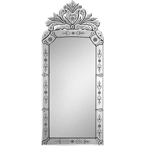 Espejo de pared Compatible with baño, . veneciano 43 x 19 pulgadas Espejo de pared Guadon Accesorios de baño Espejos de baño Decoración de baño Espejos de baño Compatible with pared Espejo de pared Es