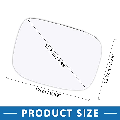 A Absopro Car Right Passenger Side Heated Mirror Glass W/Backing Plate For Volvo Xc70 2007-2011 #TOP2