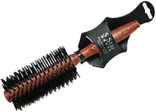 5Star Professional Hair Styling Brush, Natural Wood, Black, Comfortable Handle for Hair Dryer