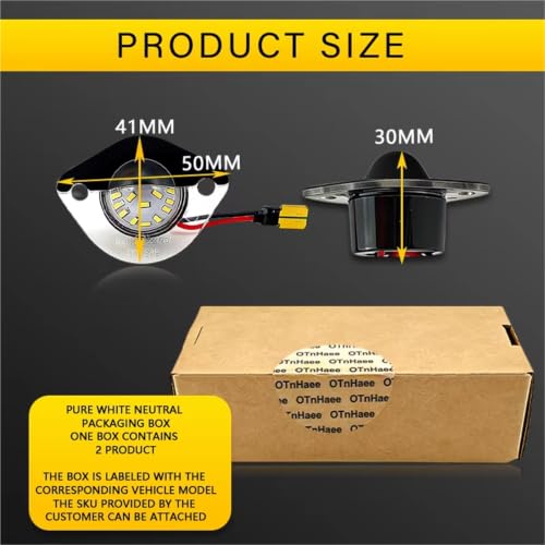 Luz LED de matrícula para Ford Mustang GT 1994 a 2004 lámpara trasera número 5