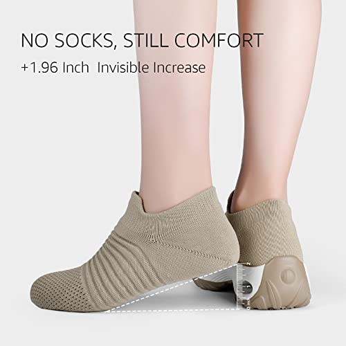 Stq Walking Shoes For Women Tennis Fitness Shoes Air Cushion Workout Sneakers Taupe 6 #TOP2