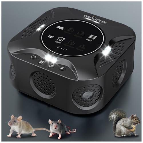 Image of LED Display-Indoor Ultrasonic Pest Repeller Plug-in,with a LED Strobe Light,Effectively Repels Mice,Squirrels,Squirrel Repellent for House,Suitable for Attics,Garages,RVs,etc.