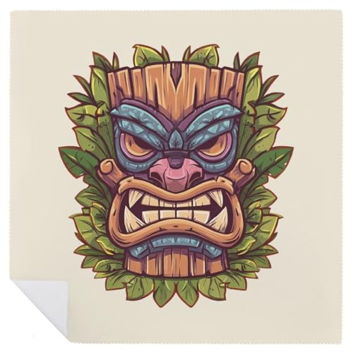 Servilletas cuadradas Tiki Mask reutilizables para banquetes de hoteles y eventos 7