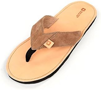 Deux Mains Designs Men's Jean Robert Leather Sandal Size 10 Sand