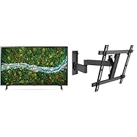 LG 43UP77009LB 108 cm UHD Fernseher (4K, 60 Hz) [Modelljahr 2021] &amp; Vogel's Wall 3245 schwenkbare TV Wandhalterung für 32-55 Zoll Fernseher, max. 20 kg, schwenkbar bis zu 180°, max. VESA 400 x 400