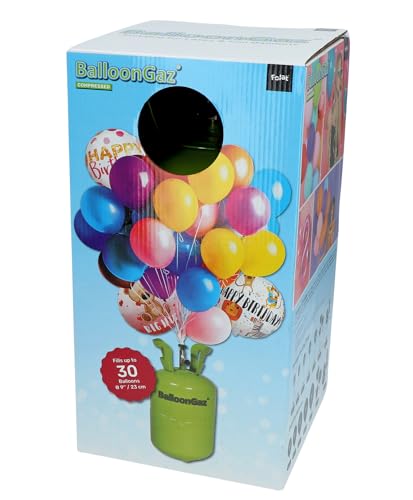 Einweg Heliumtank XL von Folat für 30 Ballons mit 23 cm Durchmesser