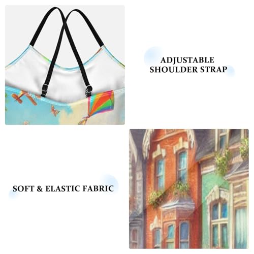 Town Street Flag Bathing Suits for Girls Swimsuit Summer Beach Swimwear One Piece Swimsuits3