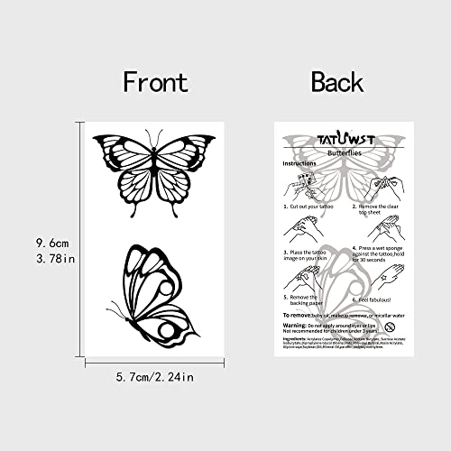 Realistic Temporary Tattoos For Women - 60 Sheets Tiny Small Removable Adult Fake Tattoos,185 Pcs Minimalist Waterproof Inspirational Quotes Words Wild Flower Floral Bouquet Adults Tattoo Stickers #TOP6