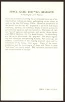 Space--Gate the Veil Removed 0922356033 Book Cover