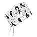KATE BIANCO Cap Surgical Hat Unisex Medical Uniform Doctor Nurse (OS, Hat Cat Black)