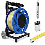 Misuratore Livello Acqua Pozzo, Freatimetro 30–500 m con Nastro in Acciaio, Bobina ABS, Te...