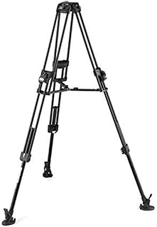 Manfrotto Aluminium 645 Professional Video Camera Tripod, Fast Twin Legs, Camera Stand for Digital Cameras, Mirrorless Cameras, Camcorder, Video System, Videographer, Vlogging Equipment