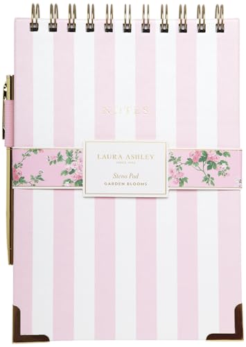Laura Ashley Steno Notebook, Top Spiral Bound,…