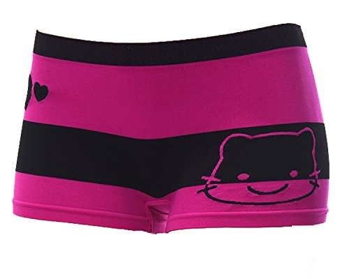 MAMIA Women Seamless Stretch Boy Shorts Panties (Pack of 6)