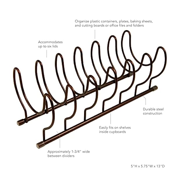 Spectrum diversifierad 28666 rundad platta hylla Brons