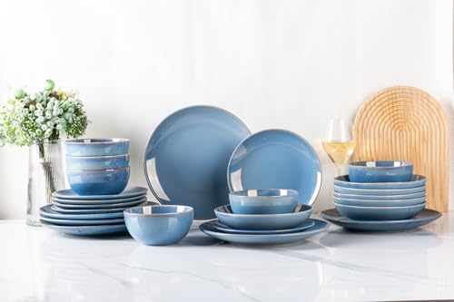 GBHOME Keramik-Geschirrsets für 6 Personen,24-teiliges Set aus...