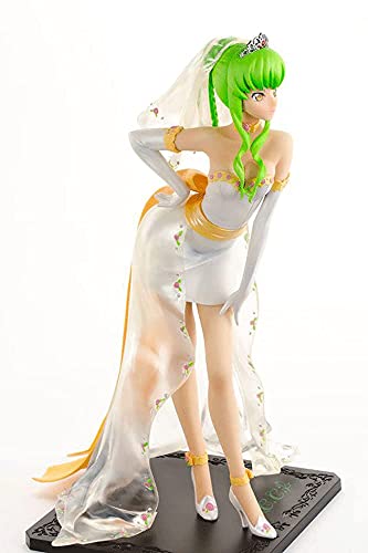 Sucici Code Geass Lelouch Of The Rebellion C.c.(9.8In/25Cm) Wedding Dress Clothing Can Be Taken Off Big Breasts Pvc Cartoon Character Model/Statue Action Figure Collectibles/Gifts/Decorations Onesize #TOP2