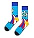 Produktbild Happy Socks Herren Super Dad Socken, Mehrfarbig (Multicolour 630), 7/10/2019 (Herstellergröße: 41-46)
