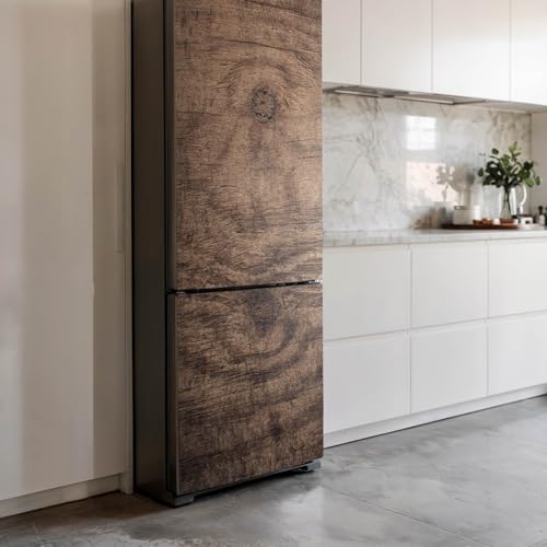 Vinilo de nevera 60x190 texturizado madera para decoración de cocinas 4