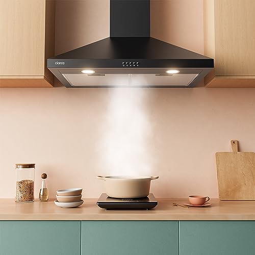 Ciarra CAB75206P Black Range Hood 30 Inch 450 Cfm Wall Mount Range Hood thumb #2