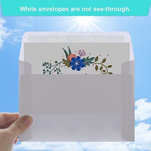 Image of Joyberg 280 Packs A4 Envelopes, White, 4x6 Photo, Self Seal for Invitations, Weddings, Baby Shower, Photos, Postcards, Greeting Cards, Mailing