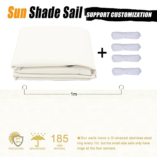 Toldo impermeable rectangular 4x4.5m contra rayos UV 98% para proteger tu patio de la lluvia y sol 8