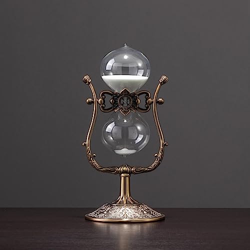 Vintage-Sanduhr Aus Glas & Metall – 15 Oder 30 Minuten, Dekorativ & Praktisch Für Zuhause Oder Büro