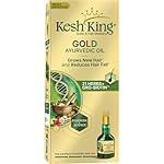 KESH KING Ayurvedic Hair Oil | Herbal Oil with Bhringraj & Amla | Enhance Hair Growth | Reduce Hairfall | Nourishes Scalp | Provides Long & Thick Hair | 3.38 Fl Oz/100ml