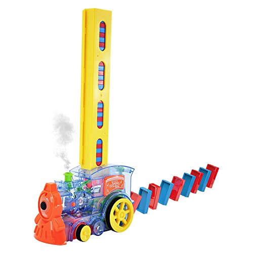 Trem Dominó Divertido 80 Peças, DM Toys