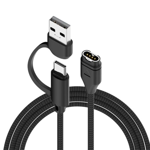 Garmin�Ή� 2in1 USB-C/USB-A�[�d�P�[�u�� 1m Forerunner Fenix Instinct�Ή� (I���^)