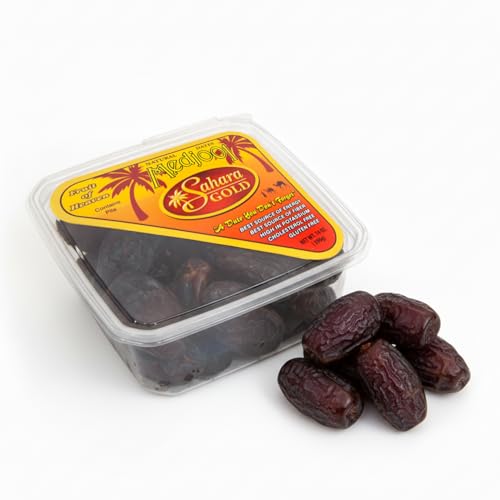 Sahara Gold Non Pitted Medjool Dates - Whole, Sticky, Gluten-Free