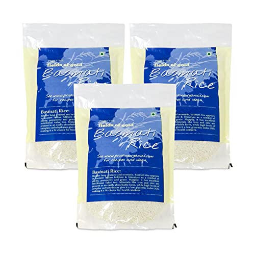 Image of PRISTINE Fields of Gold Basmati Rice, 1 kg (Pack of 3)