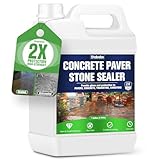 Color Enhance Sealer-1 Gallon, Wet Look Natural Stone Sealer with 2X Gloss Protection, Long-Lasting Color Enhancer Concrete & Paver Sealer for Outdoor & Indoor Floor, Brick, Driveways, Travertine