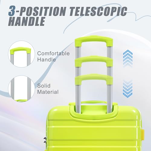 Image of Hardshell Luggage, Lightweight Durable PC Suitcase with Double Spinner Wheels