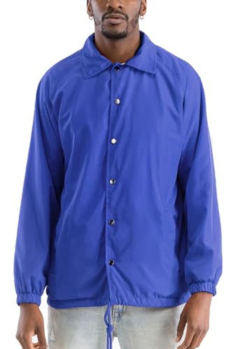 Image of WEIV GEAR Men's Full Zip Hooded Lightweight Windbreaker Anorak Jacket