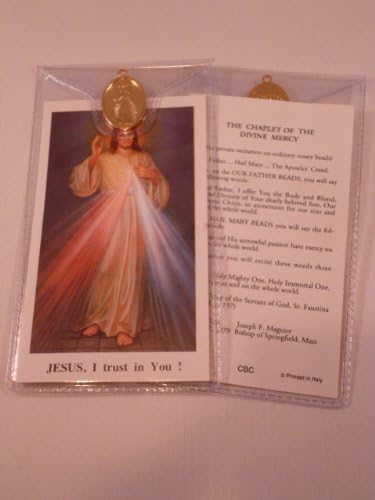 Divine Mercy ~ Prayer Card and Medal