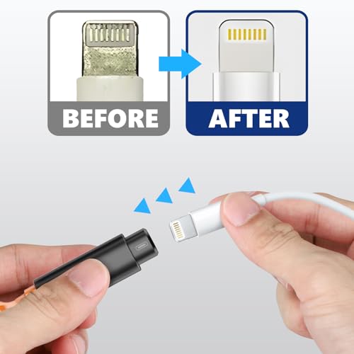 Edglete for iPhone Cleaning Kit, Cleaner Kit for AirPod, iPhone Cleaner Charging Port Cleaning, Portable Cell Phone Repair Restore Tool for iPad Lightning Charger Cables Connectors Electronic Devices by Edglete - Image 6
