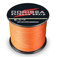 Dorisea Extreme Braid Fil De Pêche Tressé 100 % Polyéthylène, 109 M - 200 M, 2,7 à 136 Kg - Jaune (300 M, 22,7 Kg/0,36 Mm