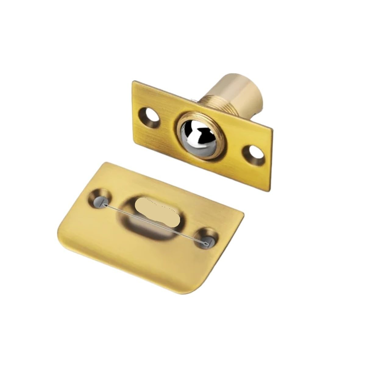 Xctdsvah Yellow Cupboard Latch Adjustable Ball Door Catches Beads Lock Roller Catch Spring Latches For Closet Internal Cupboard Bathroom Room Doors(Yellow)